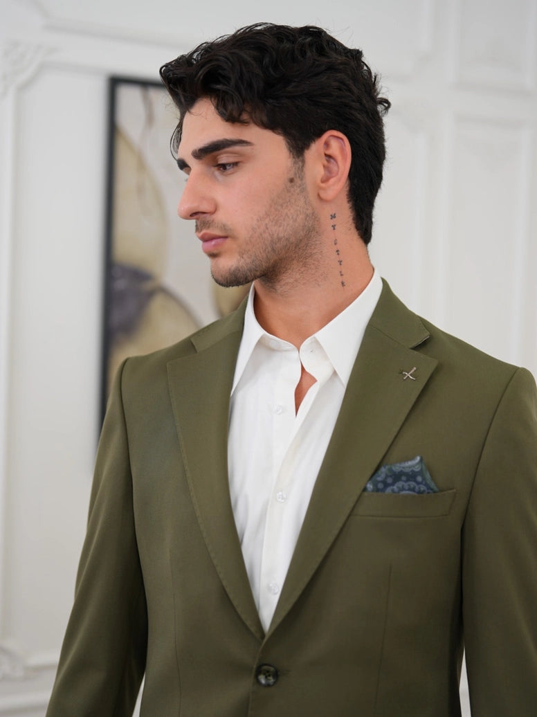 Blazer Ajusté Classique 47 % Polyester, 43 % Viscose – Homme