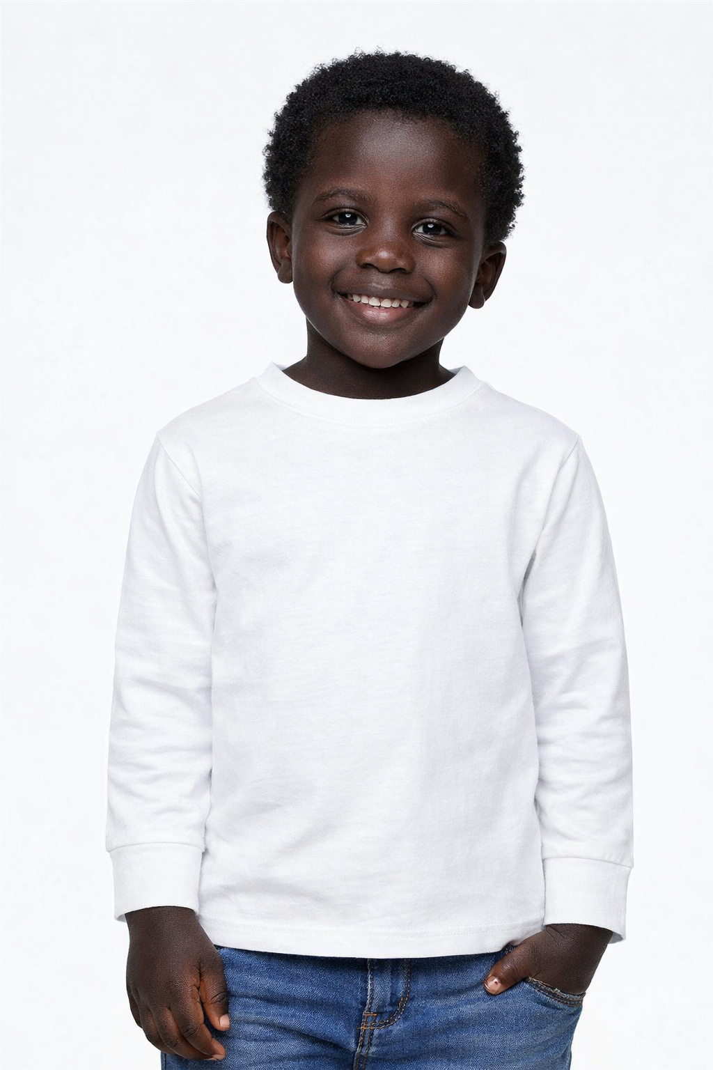 T-shirt manches longues enfant – 100 % coton