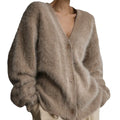 Cardigan femme en tricot imitation mink – Égidéon
