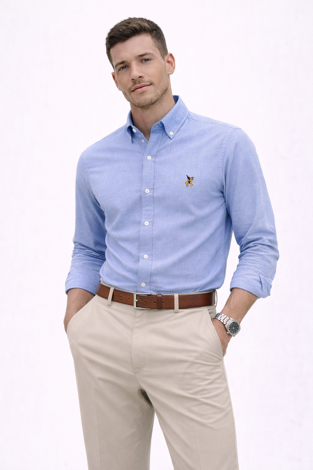 Chemise Homme Oxford (100 % coton) Coupe Ample