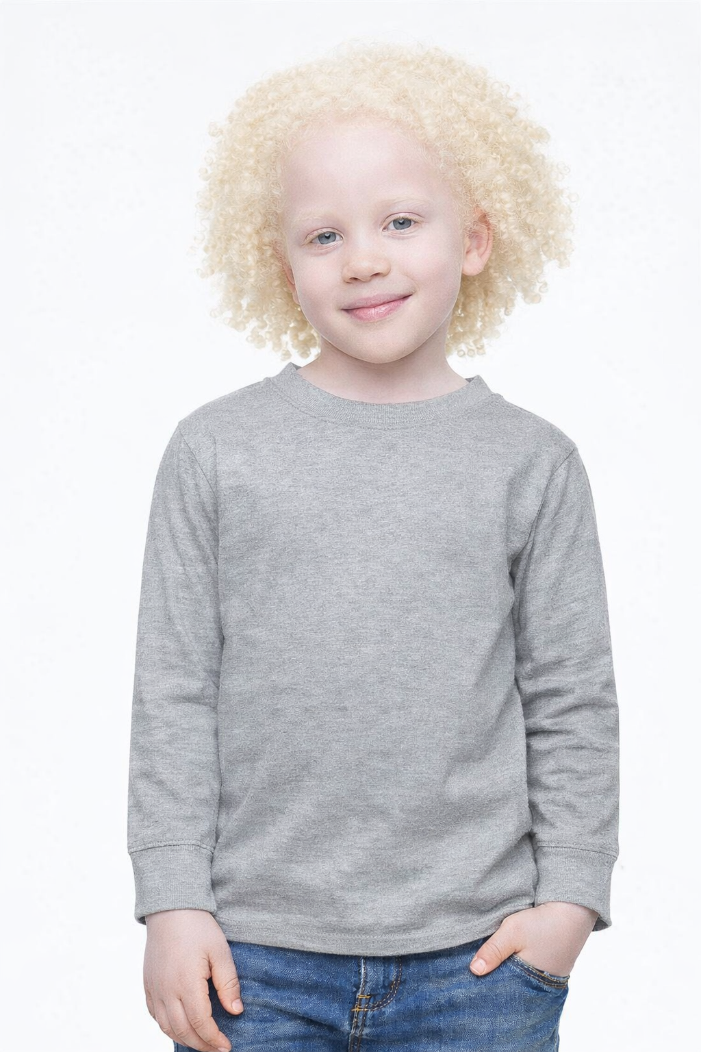 T-shirt manches longues enfant – 100 % coton