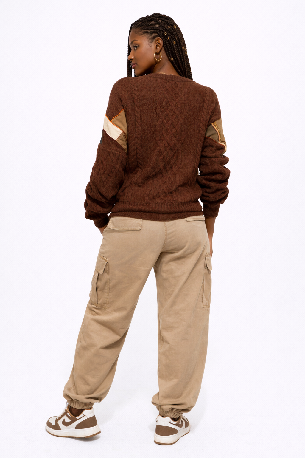 Cardigan hybride crochet et textile technique Femmes – Égidéon