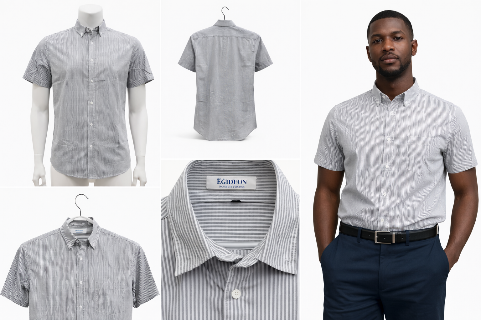 Chemise Homme Égidéon en coton Oxford (100 % coton)