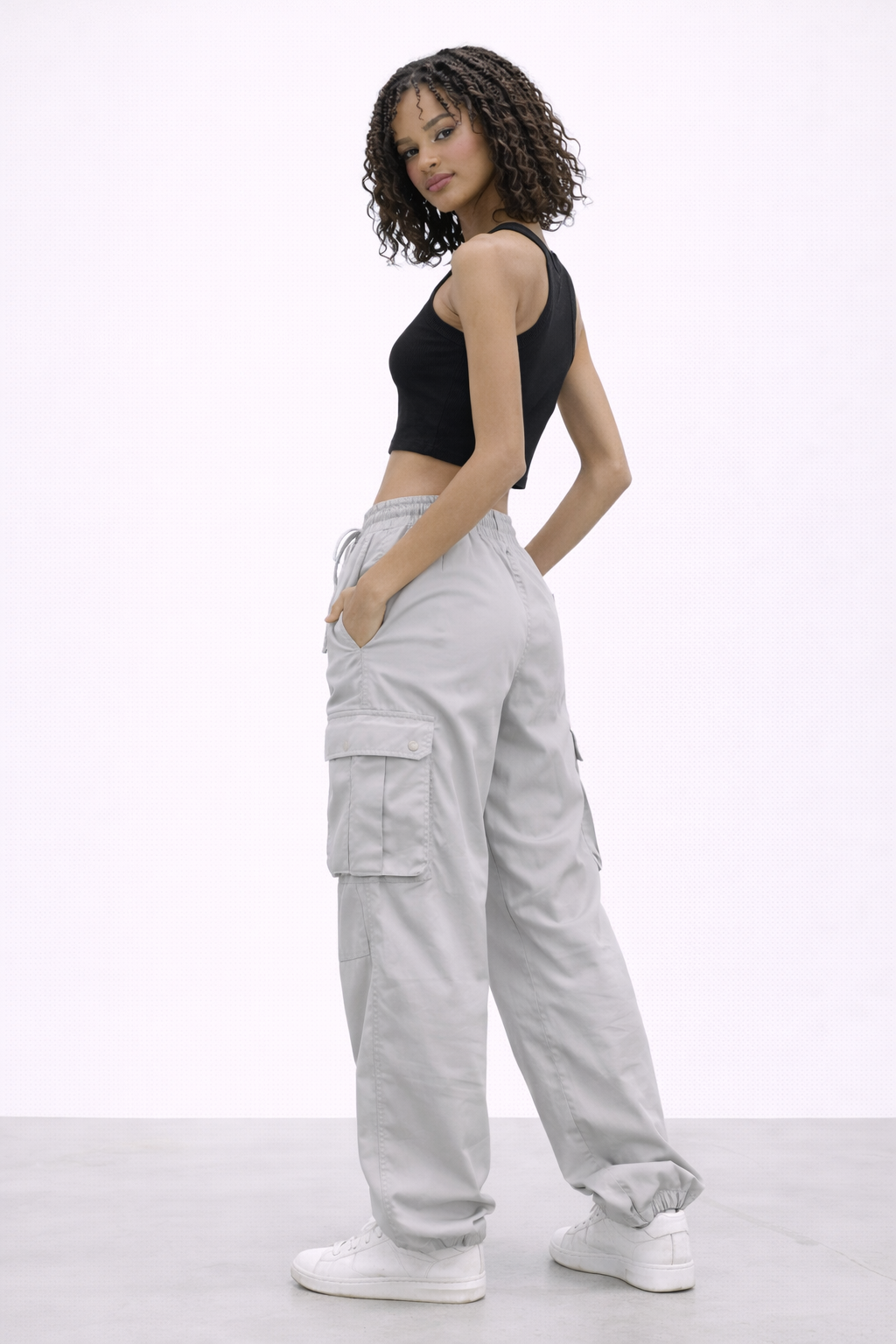 Débardeur noir 95% coton biologique et de 5% élasthanne Femmes – Égidéon