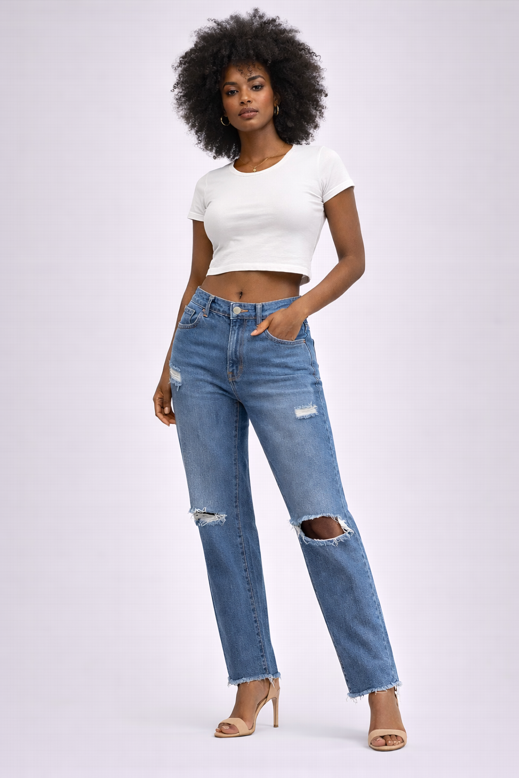 Jean Femme Égidéon (65 % coton, 35 % polyester)