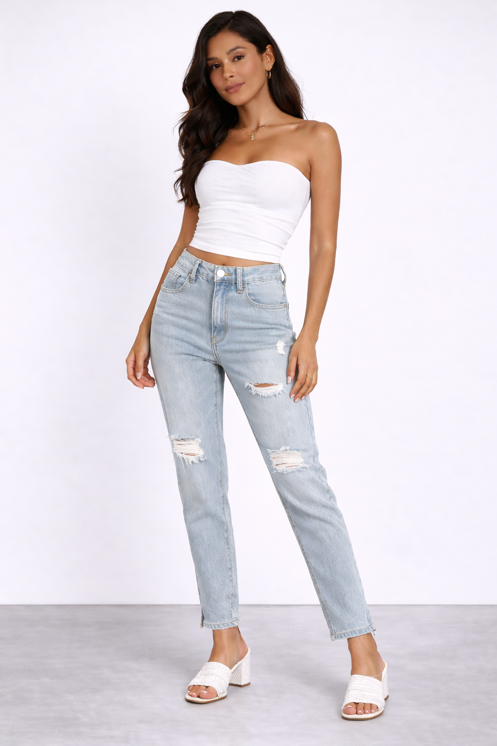 Jean Femme Égidéon (75 % coton, 22 % polyester, 3% spandex)
