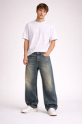 Jean Homme Baggie Jambe Large (77 % coton, 23 % polyester)