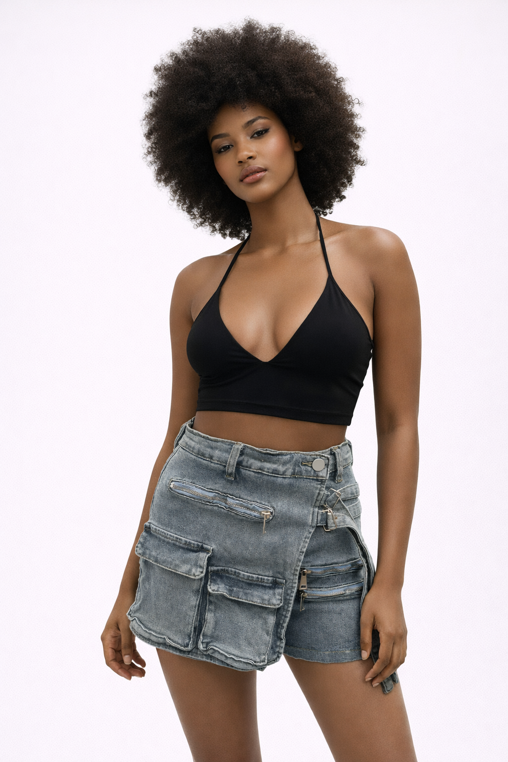 Jupe-short en denim Femmes – Égidéon