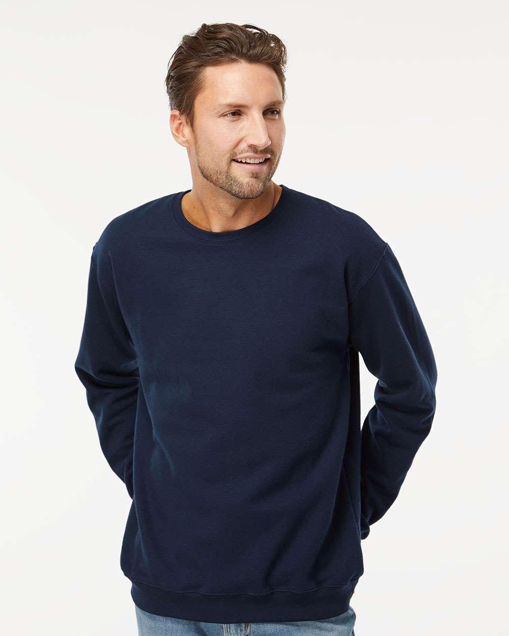 Sweatshirt sans capuche – 50 % coton / 50 % polyester