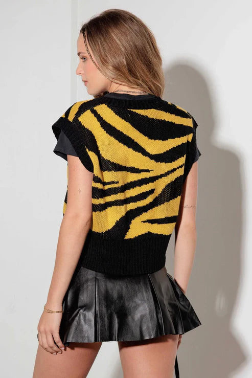 Veste gilet maille tendance femme (100% acrylique)