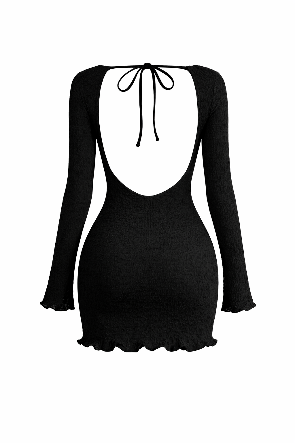 Robe Femme Égidéon Dos Nu Lacée Col Halter (95 % polyester, 5 % spandex)