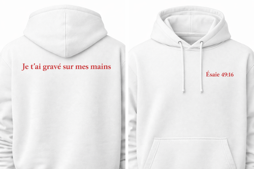Hoodie Égidéon (50 % coton / 50 % polyester)Collection spirituelle