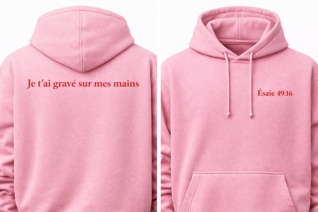 Hoodie Égidéon (50 % coton / 50 % polyester)Collection spirituelle