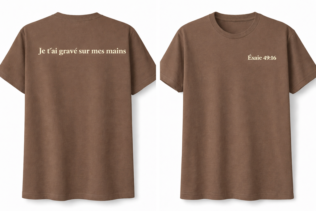 T-shirt Égidéon Confort Classique Résistant (100 % coton)Collection spirituelle