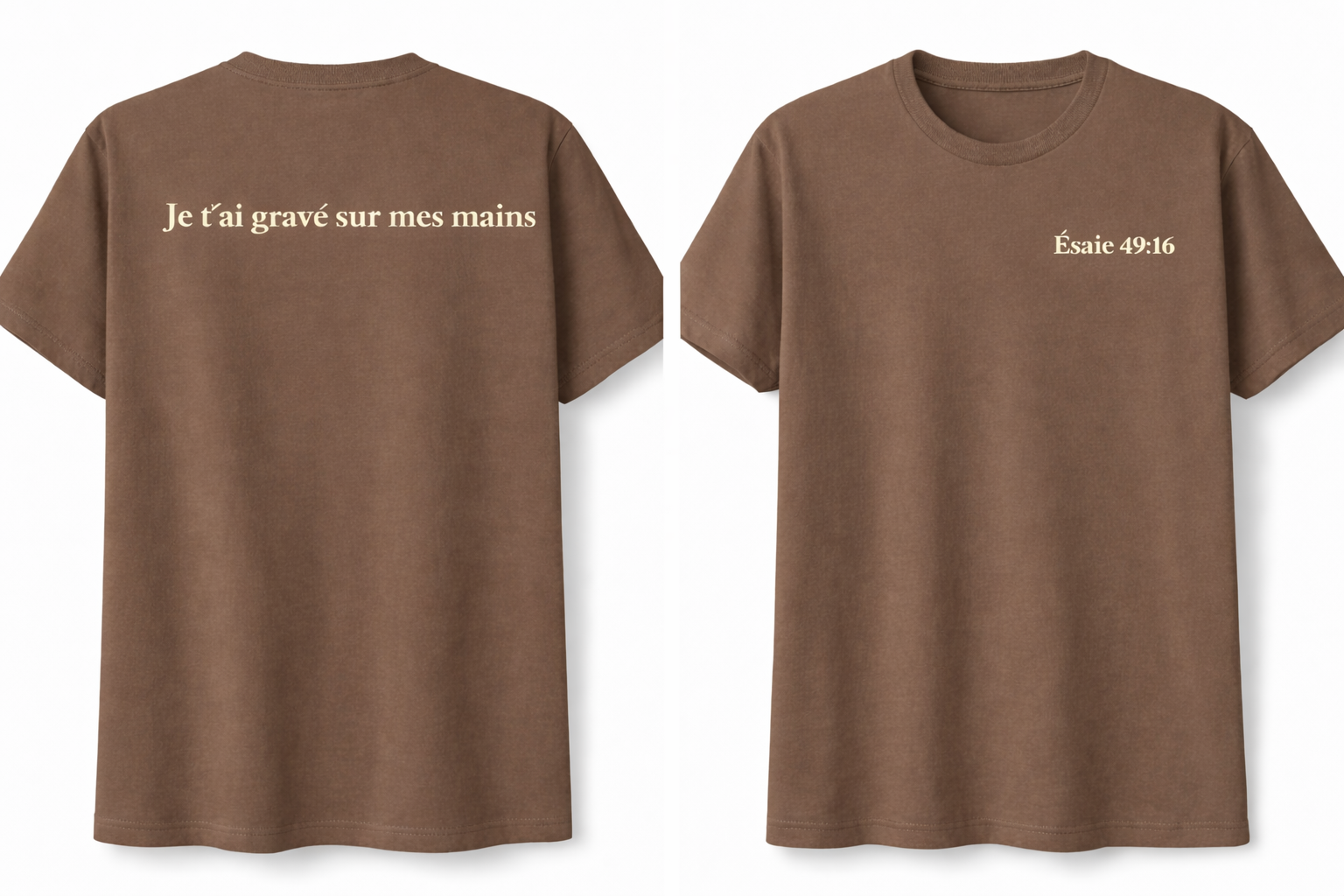 T-shirt Égidéon Confort Classique Résistant (100 % coton)Collection spirituelle
