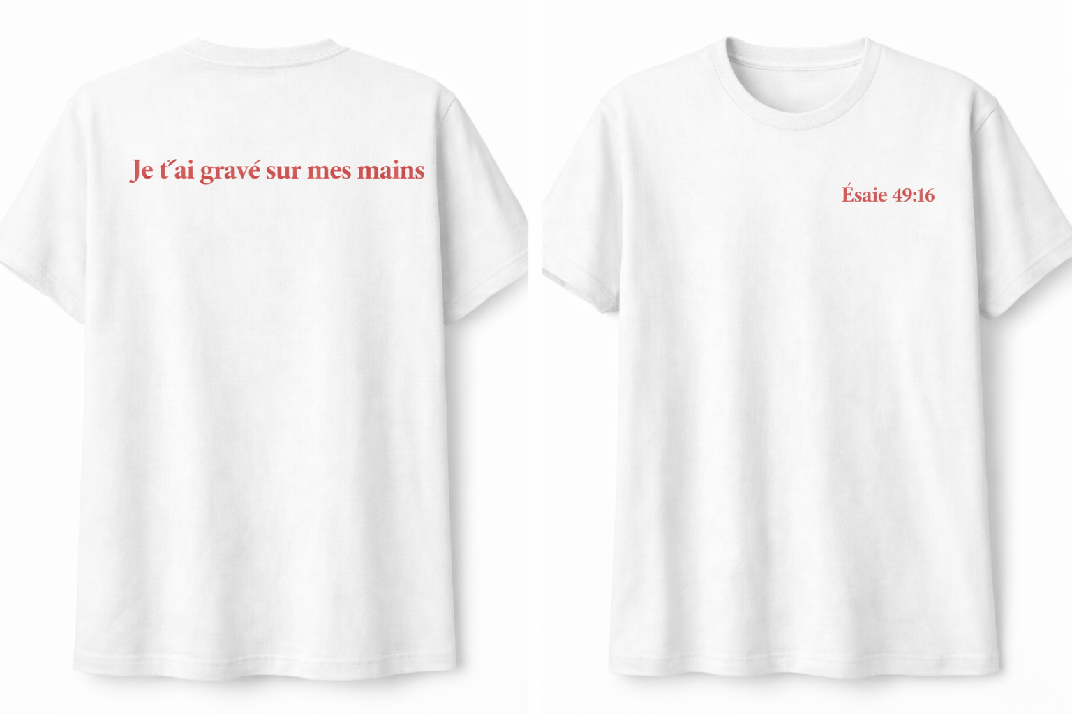 T-shirt Égidéon Confort Classique Résistant (100 % coton)Collection spirituelle