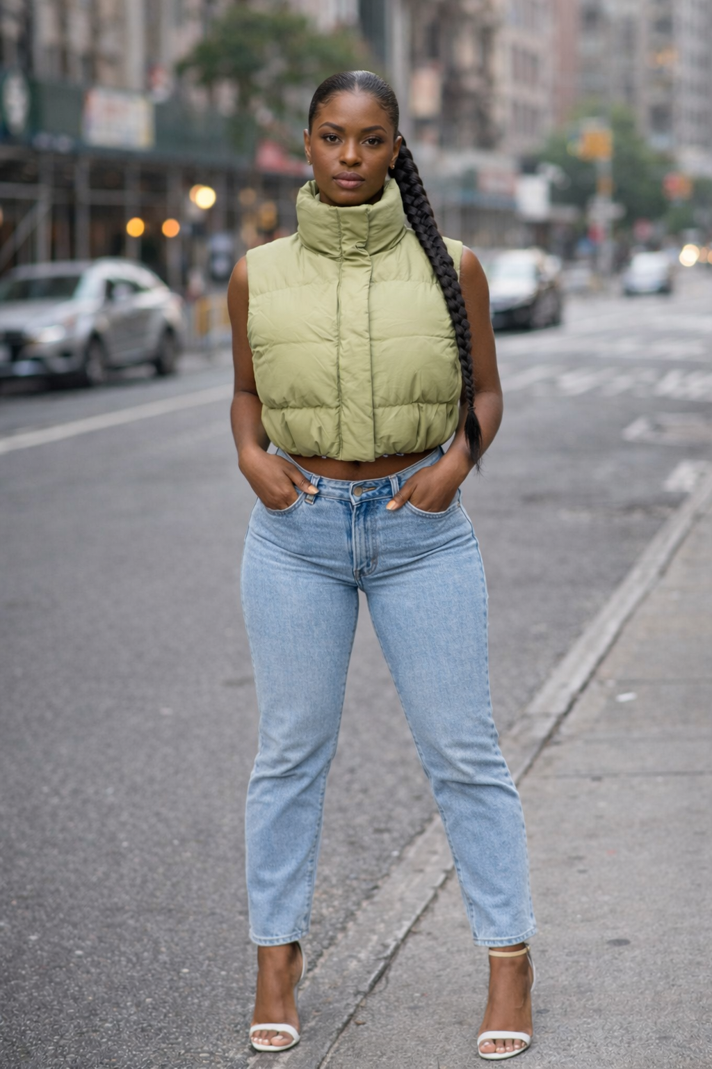 Gilet bouffant court sans manches Femmes – Égidéon