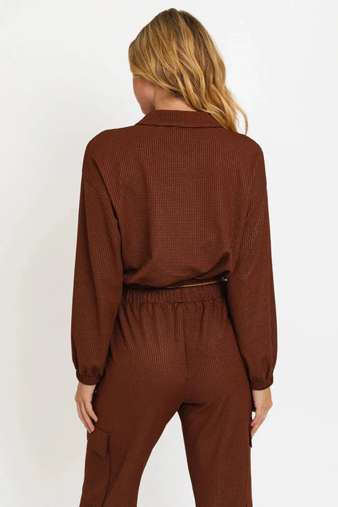 Veste zippée col classique femme (100% polyester)